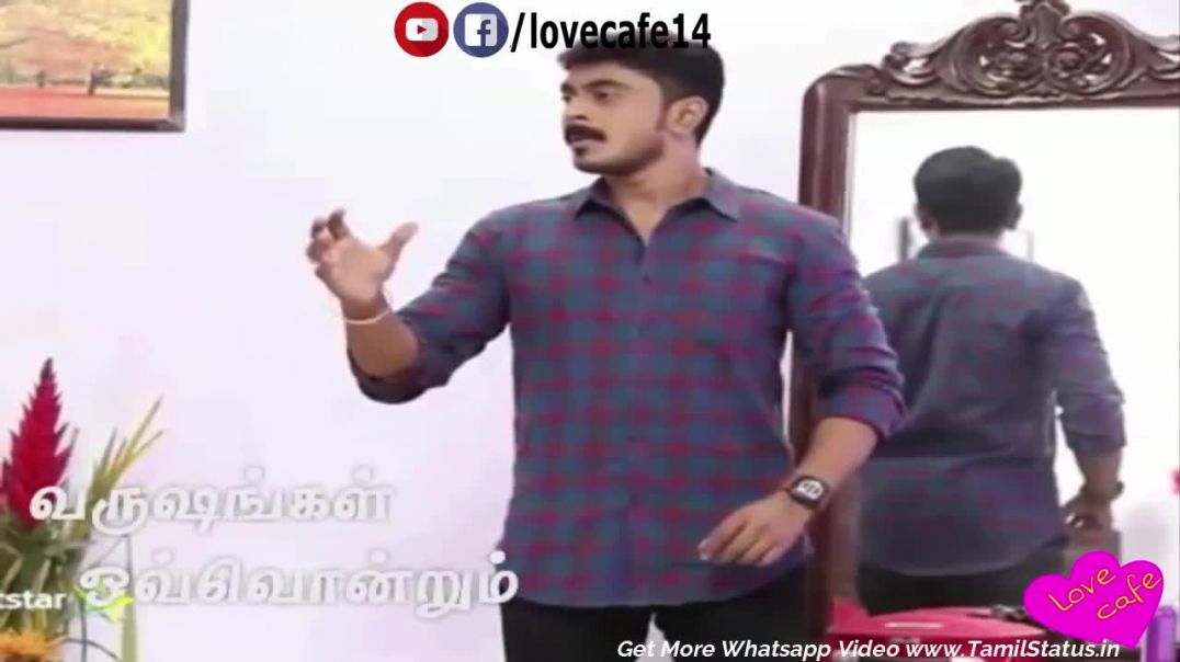 ⁣Pagal Nilavu serial song | Arjun sneha love Whatsapp Status | Tamil Status Video Download