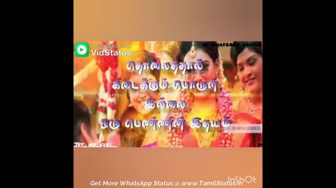 Tamil Quotes whatsapp videos status for Love feeling story